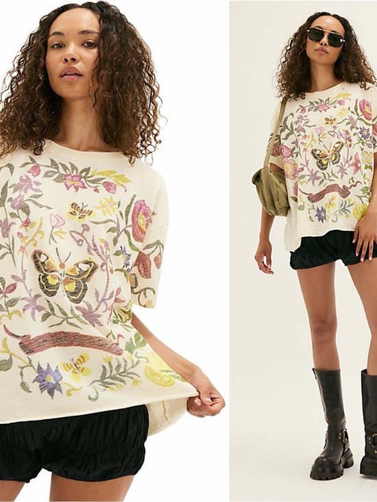 Free People Tops - NWT- Free People x The Bureau Secret Garden Tee